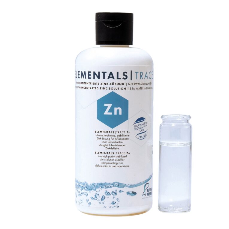 Fauna Marin ELEMENTALS TRACE Zn ist eine hochkonzentrierte Zinklösung für Meerwasseraquarien zum individuellen Ausgleich bestehender Zinkdefizite.