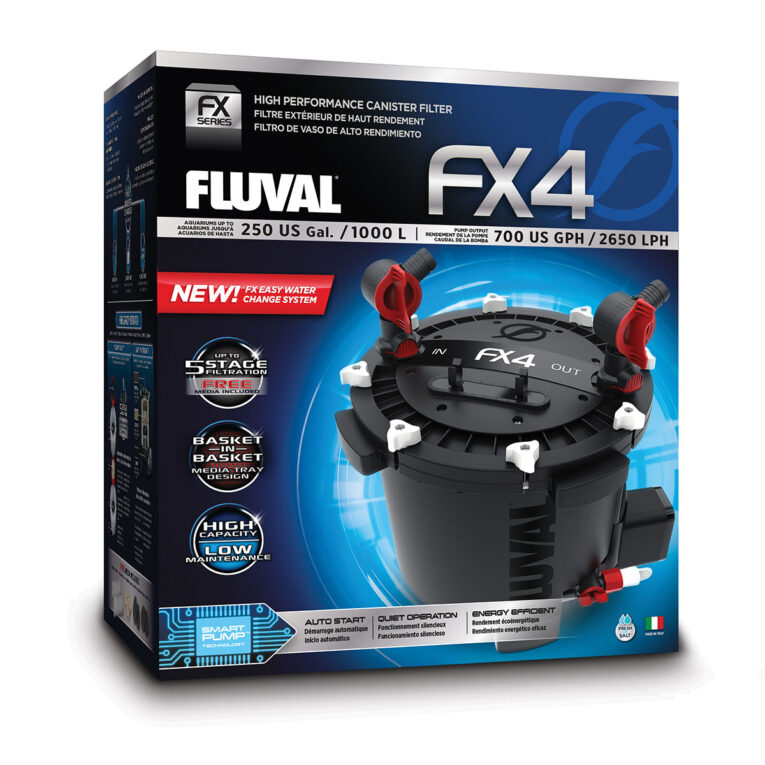 Der FX4 Außenfilter ist die richtige Wahl für Aquarien bis 1000 Litern.