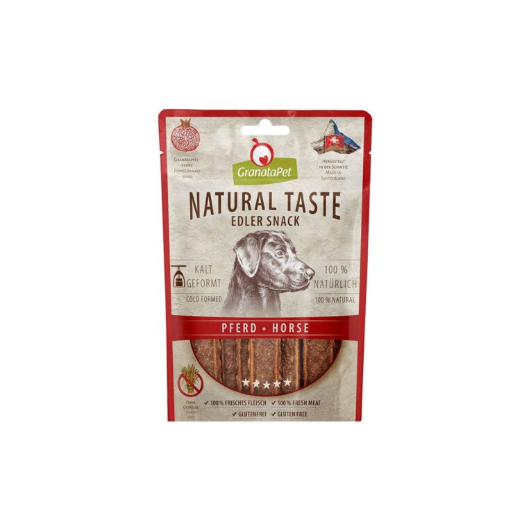 Schmackhafter Hundesnack von Granatapet. Der Snack ist als Belohung oder für das Training geeignet. Tue deinem Hund etwas Gutes!