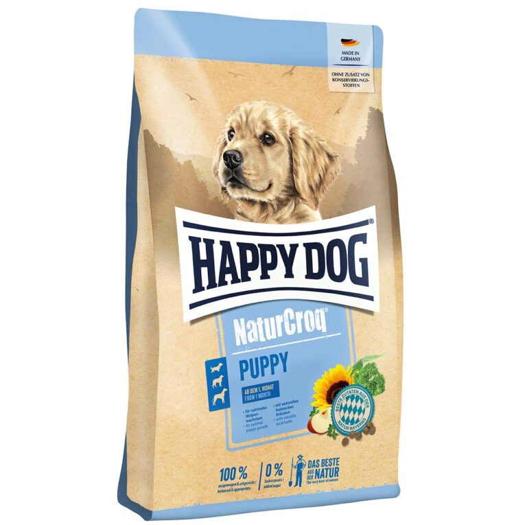 Hunde-Trockenfutter von Happy Dog ohne Zuckerzusatz. Mit hochwertigem Geflügel für den feinen Gaumen. Das Futter ist speziell auf die Bedürfnisse von Welpen angepasst.