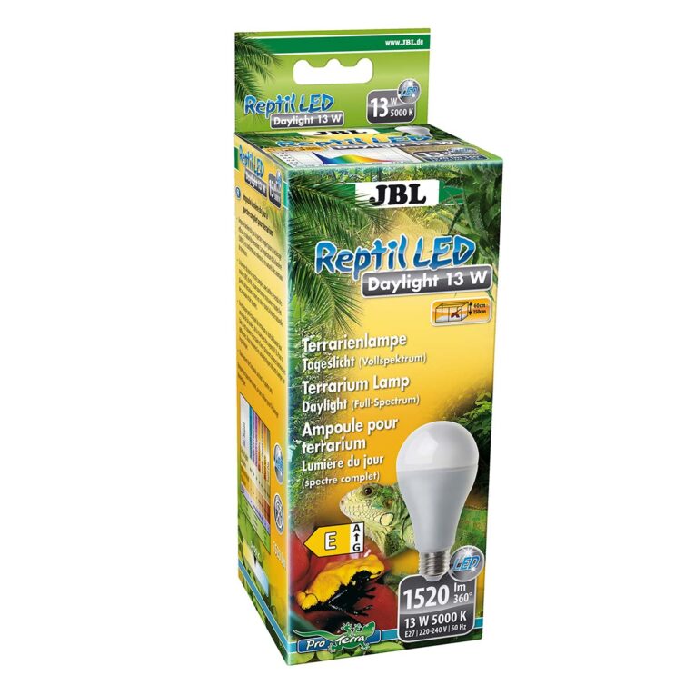 JBL Reptil LED Daylight 13W LED Tageslichtlampe mit Vollspektrum für Terrarien.