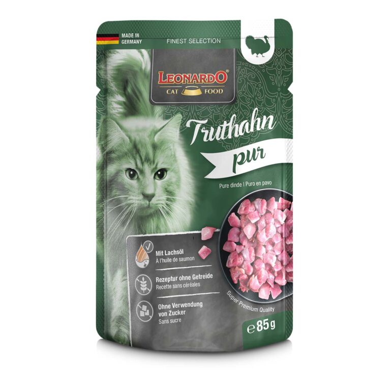 Die Super Premium Katzennahrung von Leonardo wird aus hochwertigen Zutaten in Deutschland hergestellt.