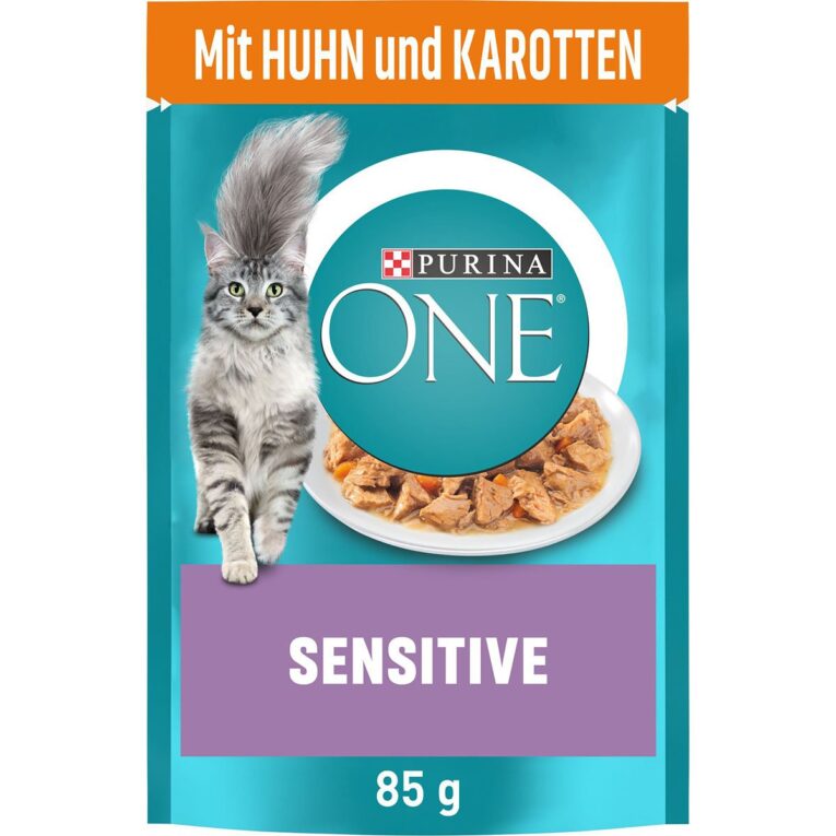 Nassfutter für ausgewachsene Katzen mit sensibler Verdauung: Unsere Katzennahrung überzeugt mit einer hoher Verdaulichkeit und Futterverträglichkeit.