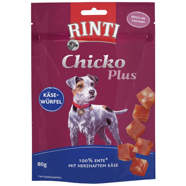Köstlicher Hundesnack von Rinti. Mit nahrhafter Ente für anspruchsvolle Hunde. Bereite deinem Hund eine Freude.