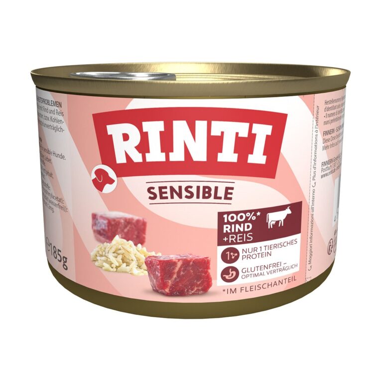 Lecker und gut bei bestehender Nahrungssensibilität: Nassfutter von Rinti mit einer antiallergischen Wirkungsweise