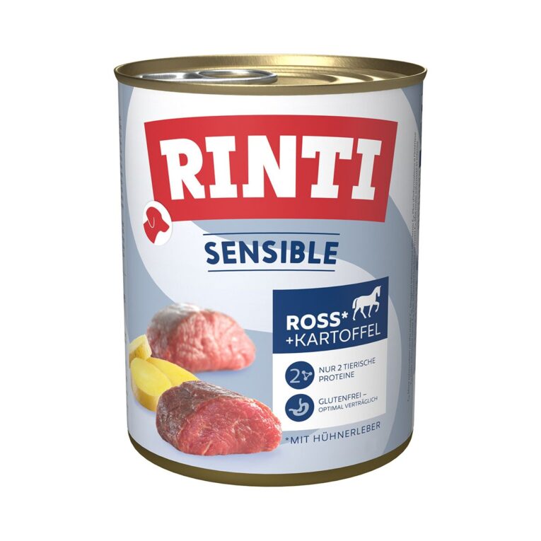 Nassfutter für alle Altersstufen von Hunden. Gute Nahrung von Rinti
