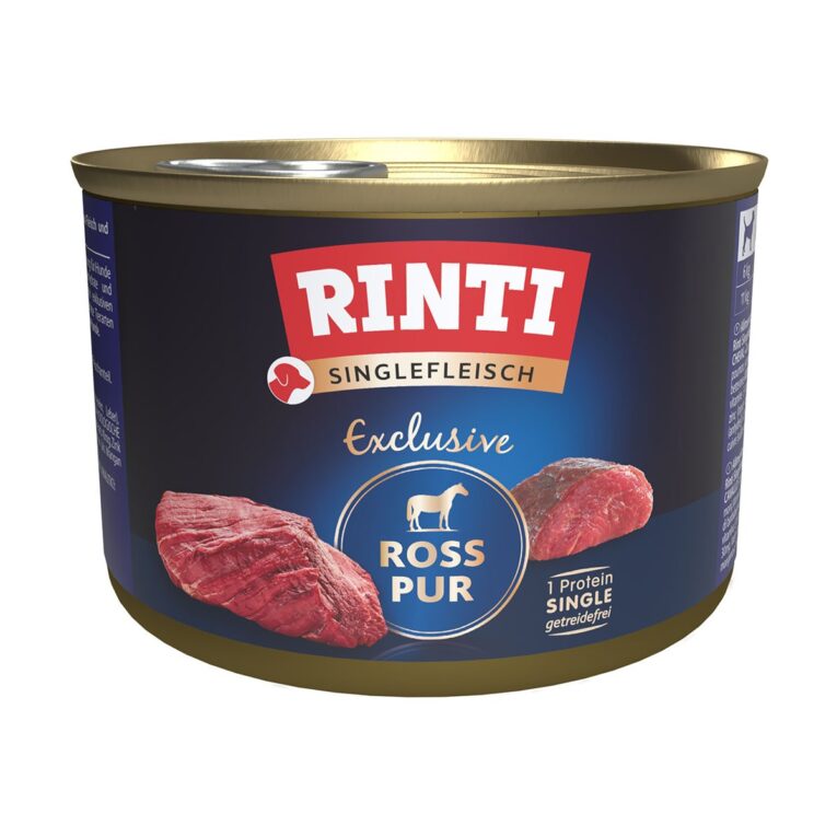 Köstliches Hunde-Nassfutter von Rinti mit hohem Fleischanteil. Wohlschmeckende Innereien macht deinem Hund Appetit. Das Futter ist für Hunde aller Lebensphasen zu empfehlen.