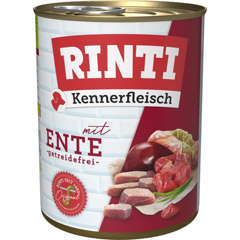 Köstliches Futter - für Hunde in allen Größen. Kennerfleisch Ente ist empfohlen für das Welpen-Alter.