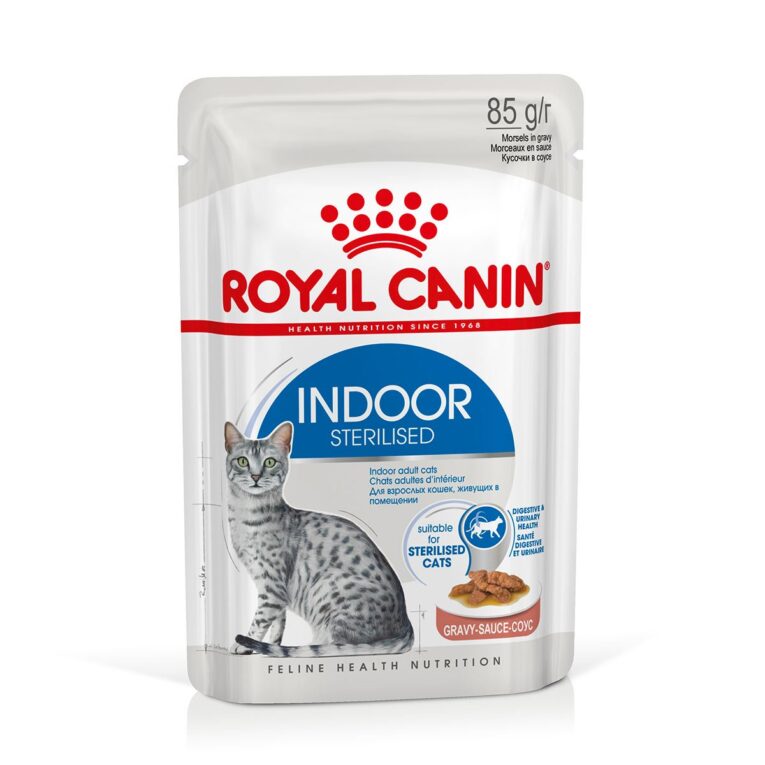 ROYAL CANIN INDOOR Sterilised ist auf das Aktivitätsniveau der Wohnungskatze abgestimmt und trägt zum Erhalt eines gesunden Gewichts bei.