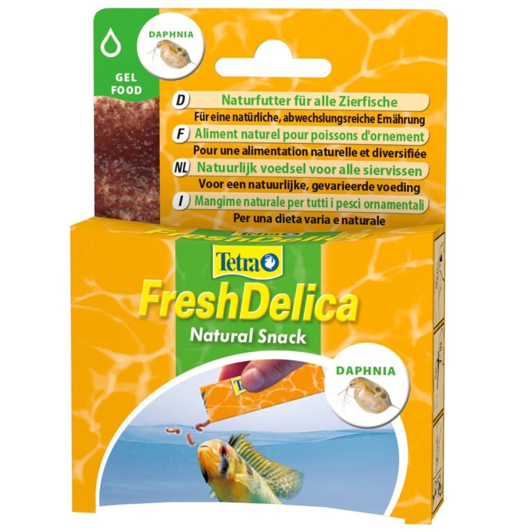 Das Tetra Gelfutter FreshDelica Daphnien ist mit wertvollen Vitaminen
