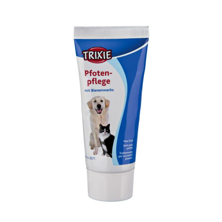 Die Trixie Pro Care Pfotenpflege-Creme mit Bienenwachs ist zum Schutz und zur Pflege der empfindlichen Hunde-Pfoten entwickelt worden.