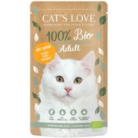 CAT'S LOVE Bio Nassfutter Katze Adult in Gelee Huhn 24x100 g
