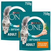 Purina ONE Bifensis Adult Huhn & Vollkorngetreide 2x750 g