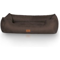 Knuffelwuff Hundebett Dreamline aus Velours braun XL
