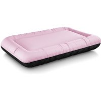 Knuffelwuff Wasserfestes In und Outdoor Hundebett Lucky Color Edition aus Nylongewebe hellrosa XXL
