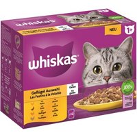 Whiskas Multipack 1+ Geflügel Auswahl in Gelee 12 x 85g