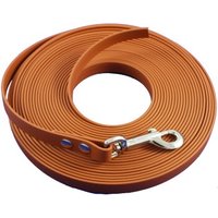 bio-leine 15-25 kg Biothane Schleppleine braun/ caramell 12 m