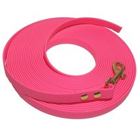 bio-leine ab 35 kg Biothane Schleppleine leuchtendes rosa 5 m