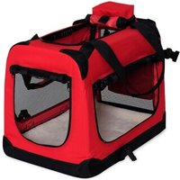 Lionto Hundetransportbox - faltbar - rot XXL