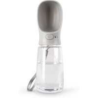 Lionto Hundetrinkflasche für Unterwegs grau 500 ml