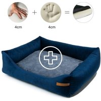 Rexproduct Otto Orthopädisches Hundebett Dunkelblau S-XL graphit/nature L