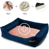 Rexproduct Otto Orthopädisches Hundebett Dunkelblau S-XL pink M