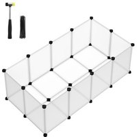 SONGMICS L-XL Freigehege mit Bodenplatten weiß 1