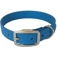 bio-leine 21-30cm HU Biothane Halsband hellblau 46 cm