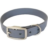 bio-leine 21-30cm HU Biothane Halsband hellgrau 46 cm