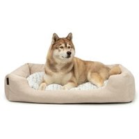 Lionto Hundebett mit Wendekissen meliert L