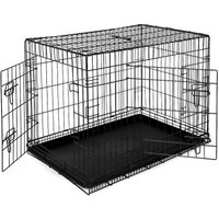 Lionto Hundetransportkäfig Tiertransportbox Hundebox Größe (S) 45x31x36 cm XL