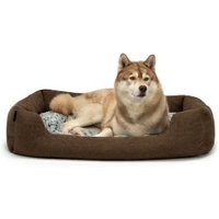 Lionto Hundebett mit Wendekissen meliert L