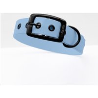 THE DOG IDEA Biothane Halsband Hellblau Schwarz M