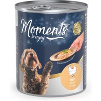 MOMENTS Nassfutter Hund Adult Huhn 12x220 g