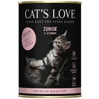 CAT'S LOVE Nassfutter Katze Junior Huhn 24x400 g
