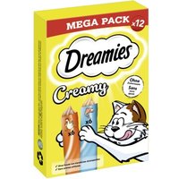 Dreamies Creamy Mega Pack Huhn und Lachs 12x10g