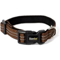 Lionto verstellbares Hundehalsband braun XS