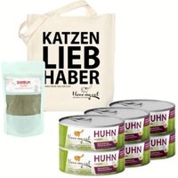 I love my cat Futterset Katzenfutter Nass mit Huhn für übergewichtige Katzen Nahrungsergänzung