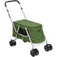 VidaXL Hundewagen 100x49x96 cm (L x B x H) grün