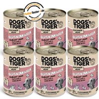 Dogs'n Tiger Glücksbringer Rind & Lamm 6x400 g
