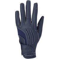 4Riders Reithandschuh Fashion silber/ blau 7 cm