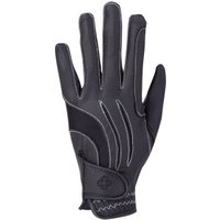 4Riders Reithandschuh Fashion schwarz/ silber 8 cm