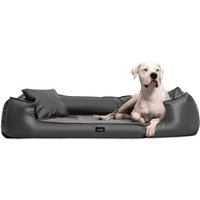 Tierlando ® GOOFY Kunstleder - Orthopädisches Hundebett >>inkl. Matratzenschoner