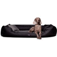 Tierlando ® Orthopädisches Hundebett NESTOR | Starkes Oxford 2000D DUO | Extra Robust Schwarz graphit schwarz 1