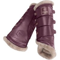 Eskadron Gamaschen Glamslate Heritage Kunstfell lila XL