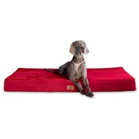Tierlando ® STUART ORTHO PLUS - Orthopädische Hundematte dunkelrot 1