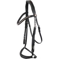 Hans Melzer Horse Equipment Hans Melzer Trense Valluhn schwarz/silber hannoversches Reithalfter VB/ COB (Vollblut)