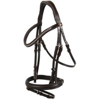 Hans Melzer Horse Equipment Hans Melzer Trense Calgary englisches Reithalfter braun/silber WB EXTRA (KB-Kaltblut)