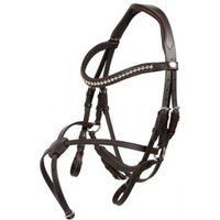 Hans Melzer Horse Equipment Hans Melzer Trense Calgary mexikanisches Reithalfter braun/silber VB/ COB (Vollblut)