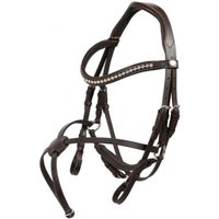 Hans Melzer Horse Equipment Hans Melzer Trense Calgary mexikanisches Reithalfter braun/silber WB (Warmblut)